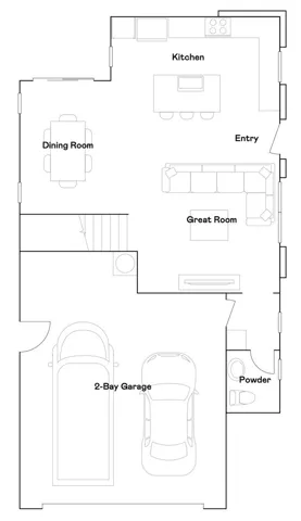 Residence 3 - Level 1 Floorplan
