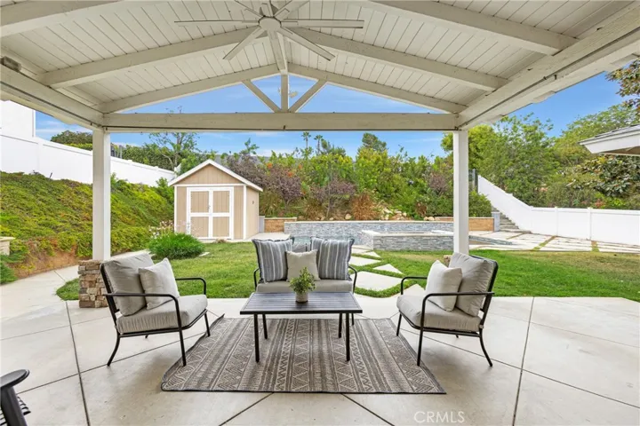 Amazing backyard with state of the art pool, gym and grass area!