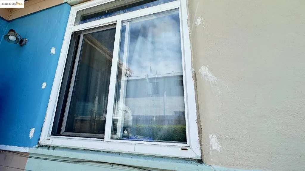 Exterior view of stucco siding