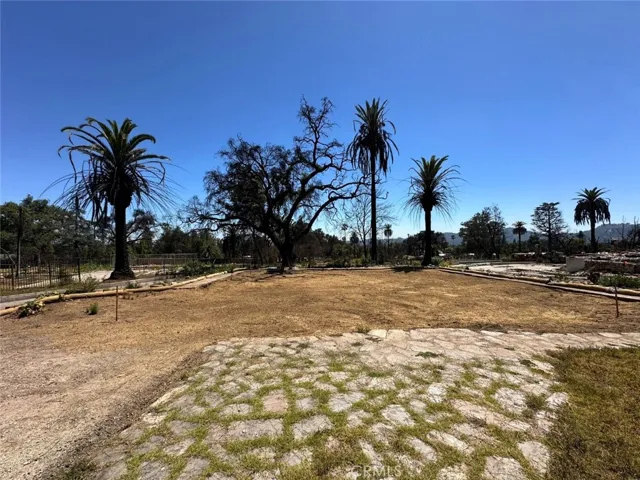 23,410 sq ft lot in Altadena with zoning and permits for 2 houses on a lot, stone walkway, facing west