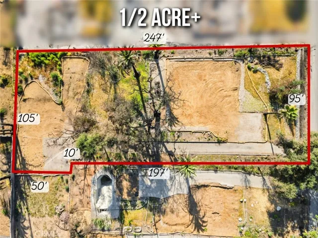 23,962 sq ft lot in Altadena with zoning and permits for 2 houses on a lot