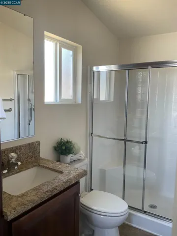 Primary Spacious Shower and vanity
