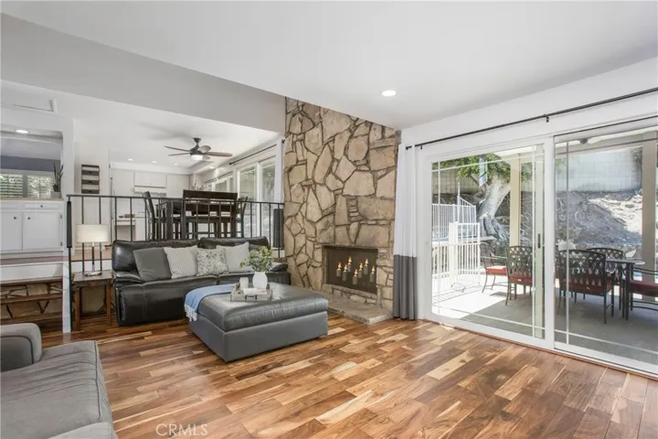 Family room opens to outdoor room