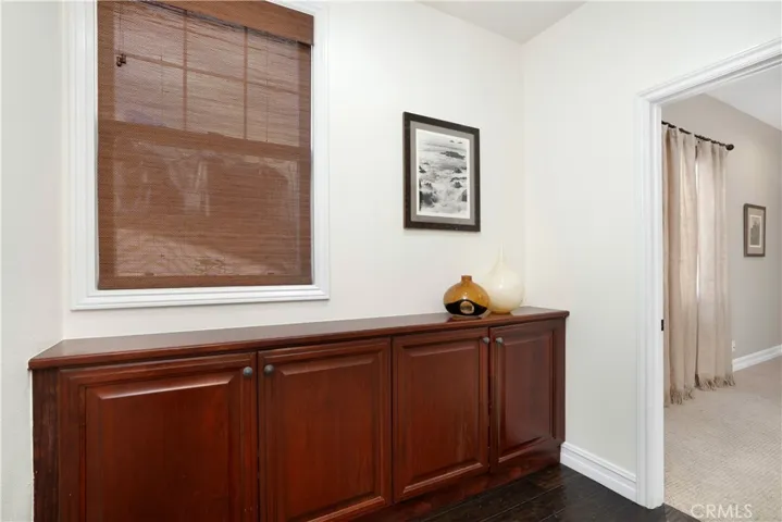 Serving area off of the kitchen.