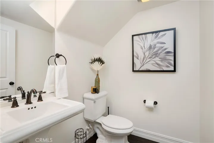 Downstairs powder bathroom.