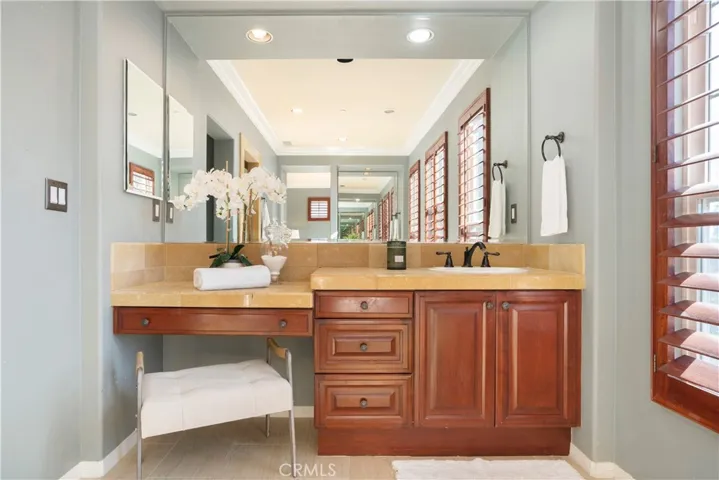 Vanity area in primary bath.