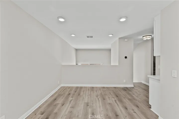 Dining area from window looking to the front of unit
