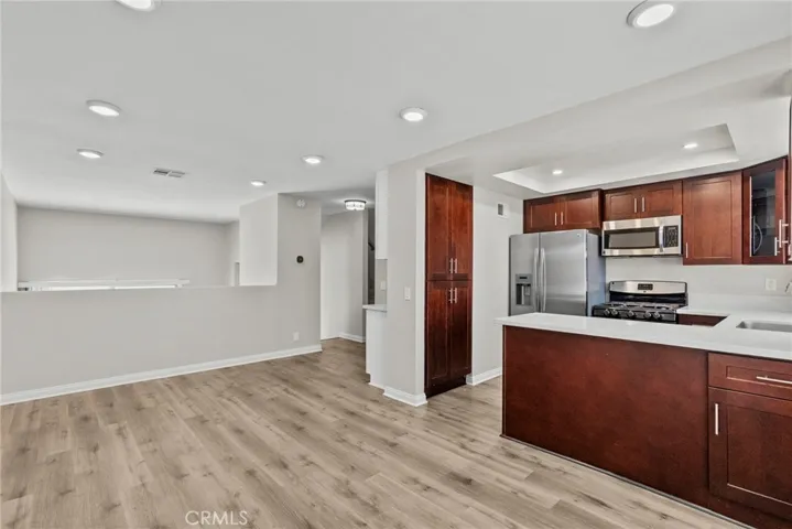 Dining area facing kitchen