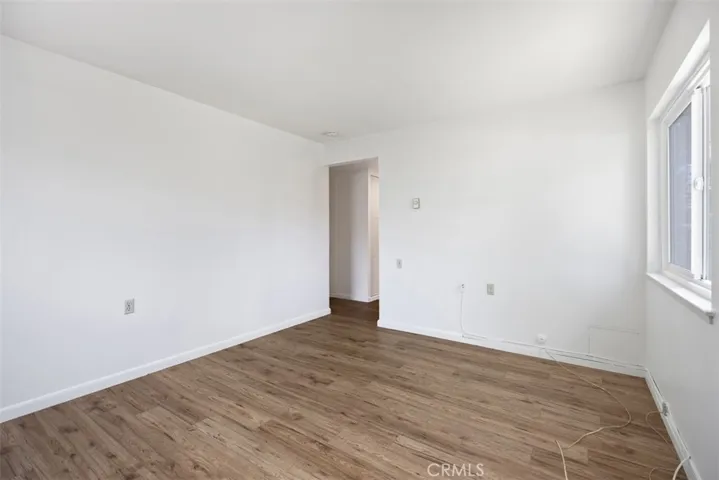 Main bedroom with laminate flooring