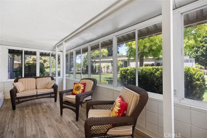 Large enclosed sun room
