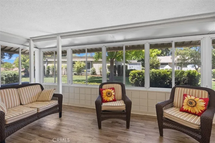 Enclosed sun room