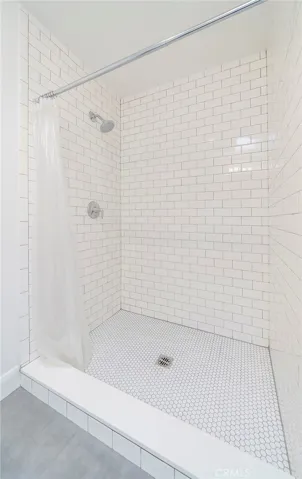 One bedroom with a shower