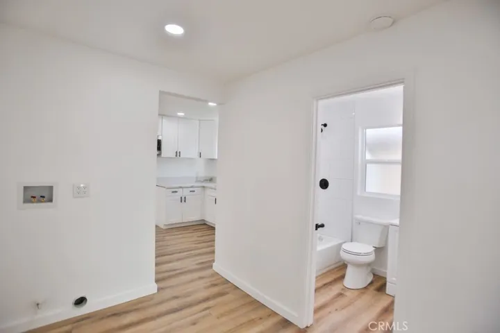 Indoor laundry area