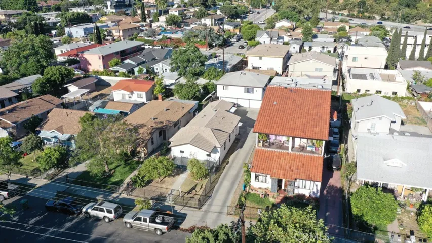 View from the top of the units