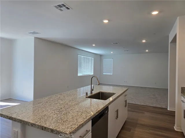 Family room open to Kitchen