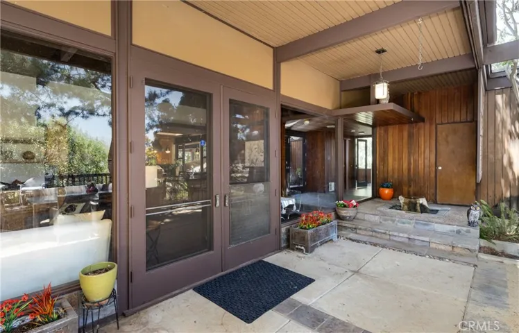REAR PATIO WITH FOUNTAIN