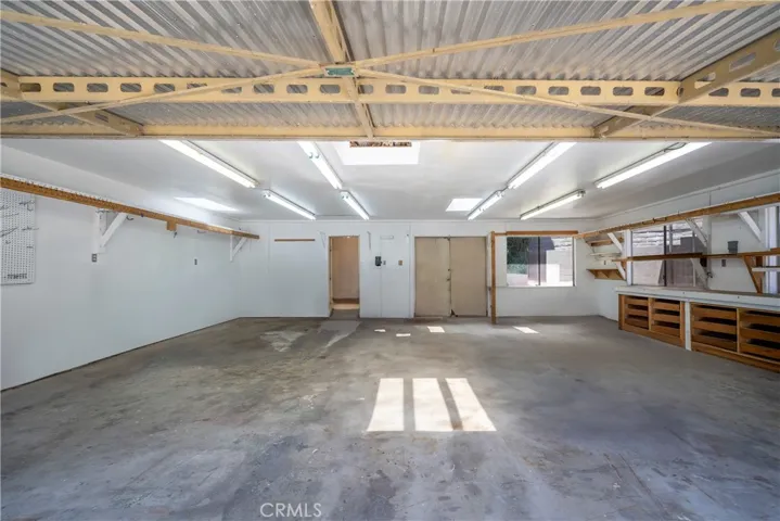 Oversized second garage/workshop.