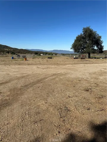 View of horses pens.