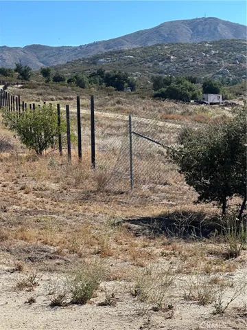 Parcel fence line.