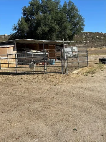 Goat pen.
