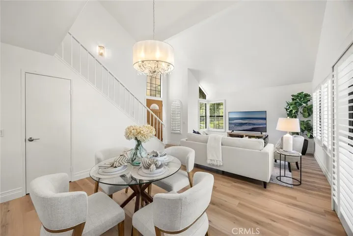 High Ceilings in Living and Dining Room