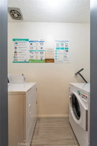Community laundry located on each floor