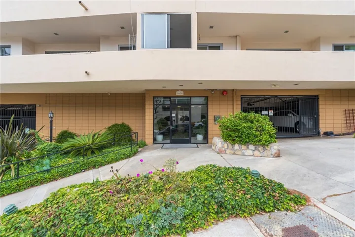 Front entry to the secured building