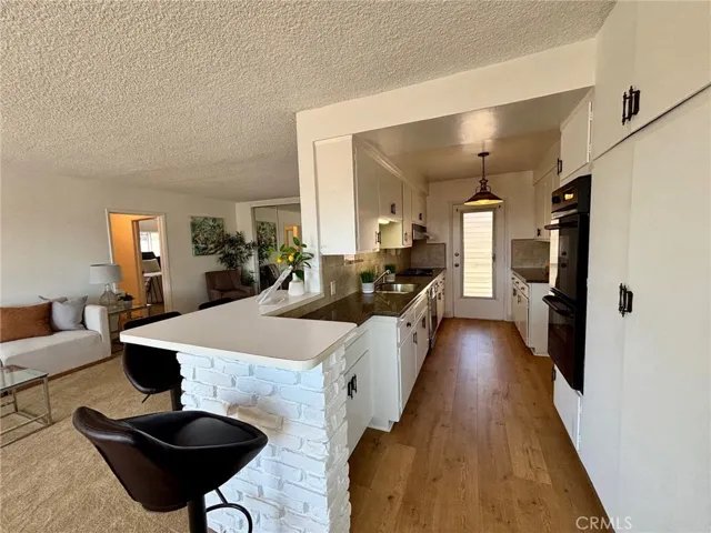 Kitchen open to the living area