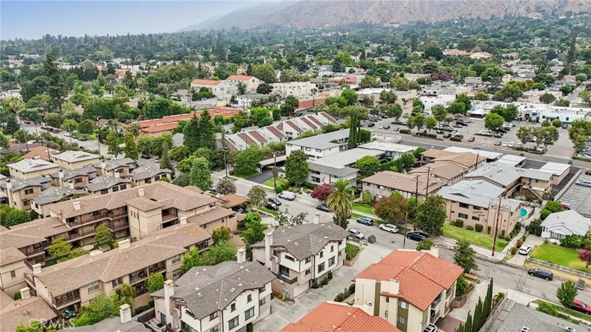 Aerial View toward Park & Downtown