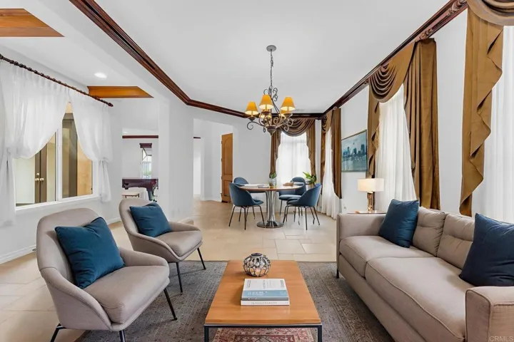 with Formal Dining room virtually staged