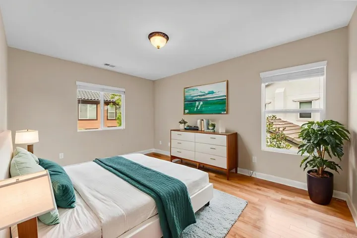 Ensuite bedroom upstairs virtual staged