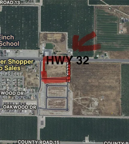 Parcel is entire 5 ac block