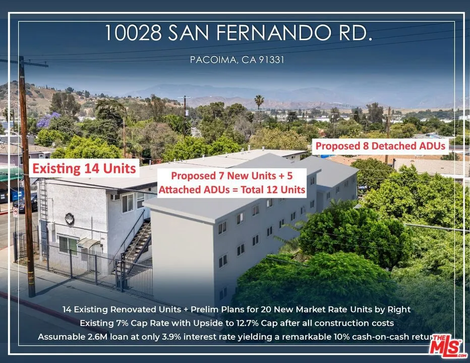 10028 San Fernando Road, Pacoima, California 91331, 14 Bedrooms Bedrooms, ,14 BathroomsBathrooms,Residential Income,For Sale,San Fernando,25565657