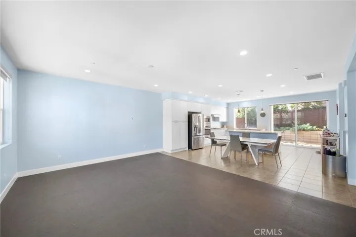 Another view of the living room without virtual staging
