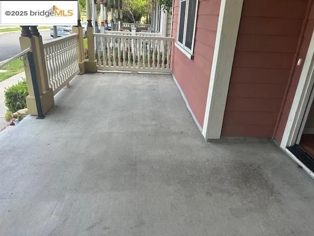 View of covered porch