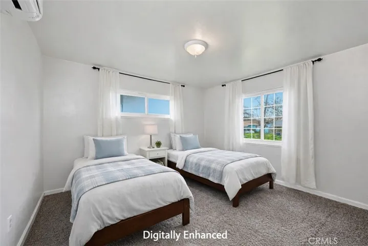 Digitally staged 3rd bedroom