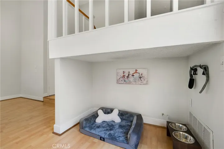 Bonus storage area under stair landing