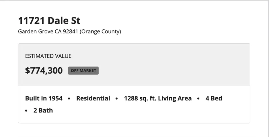 Square Footage Doc From Orange County