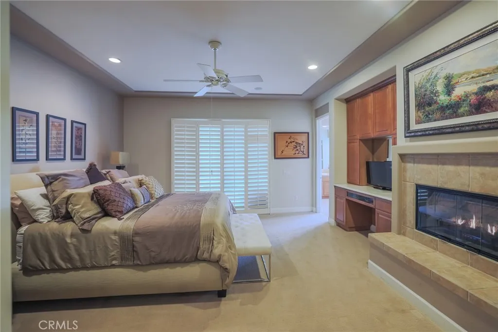 Primary Bedroom with fireplace