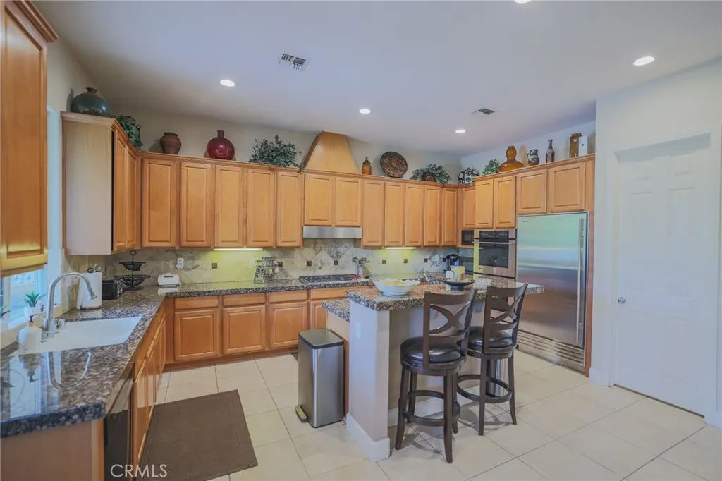 Kitchen with custom cabinets