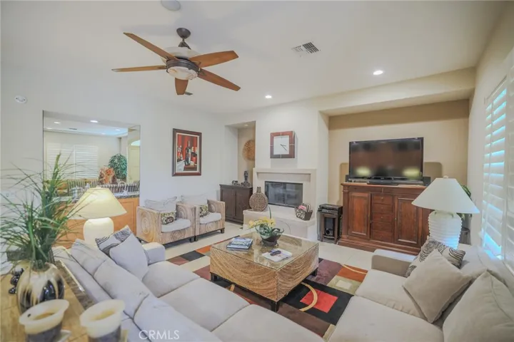 Family room looking toward dining  / living room