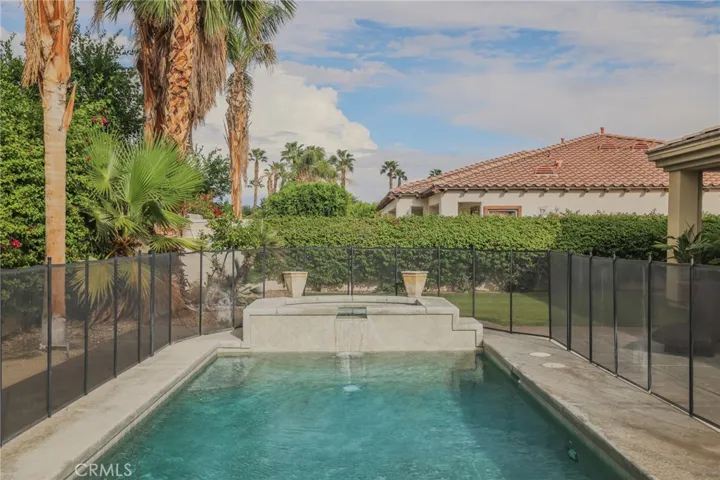 Close up of pool