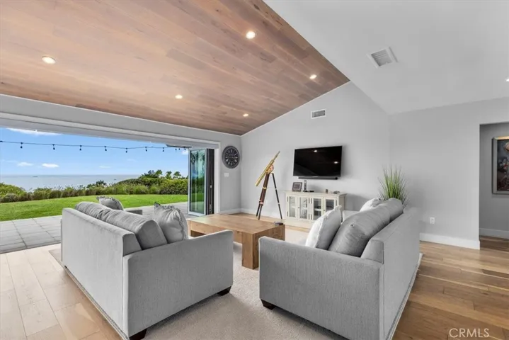 Living room with sweeping ocean views