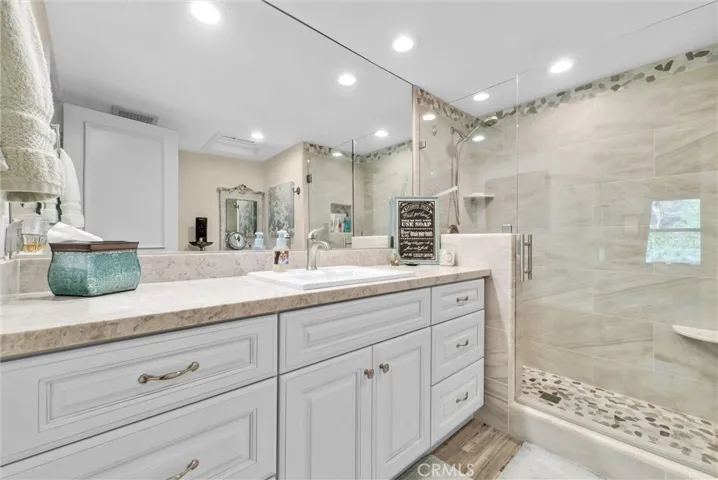 His primary bathroom