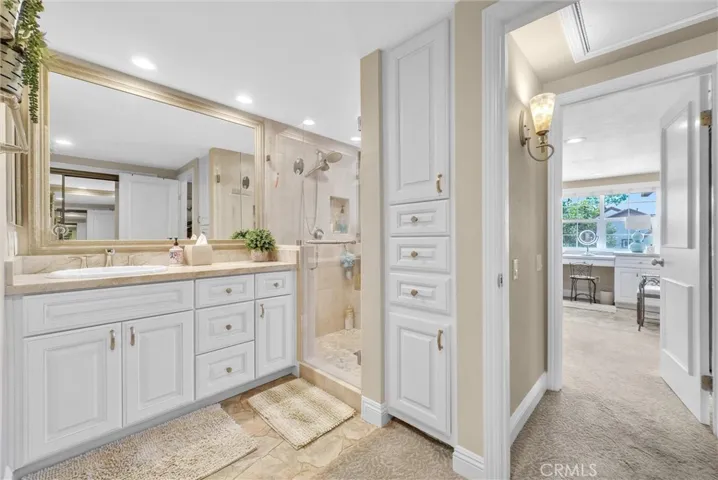 His primary bathroom