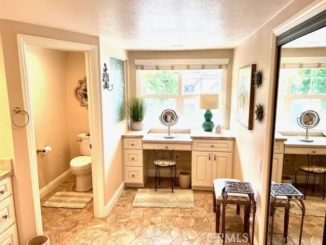 Her bathroom with vanity