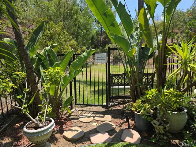 Second private yard behind gate