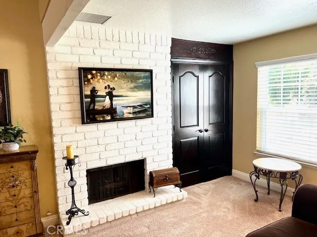Primary bedroom suite fireplace