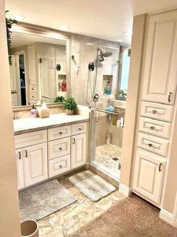 His primary bathroom