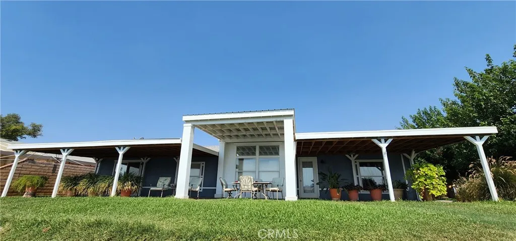 View from beach area up toward main house